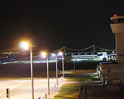 神戸空港展望デッキの夜景画像｜神戸市中央区ポートアイランド